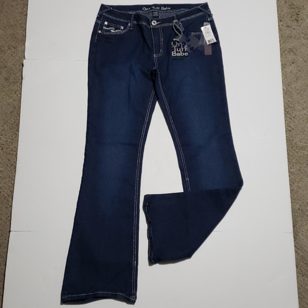 NWT One Tuff Babe Jean's 11/12 Boot cut stretch